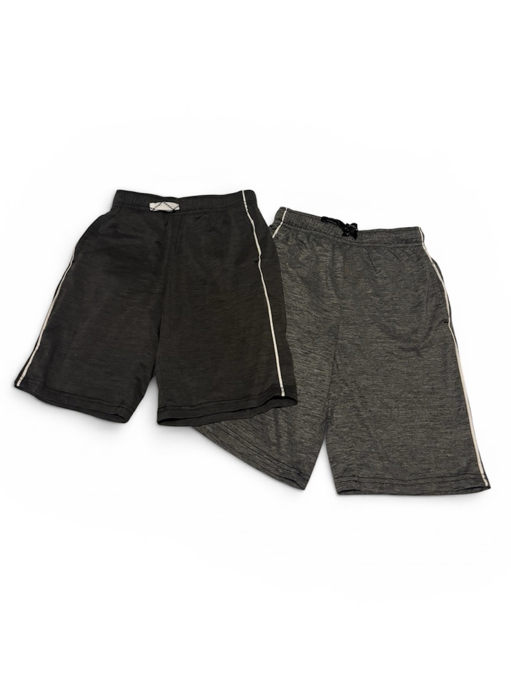 Set of Casual Athletic Lounge Shorts - Black & Charcoal